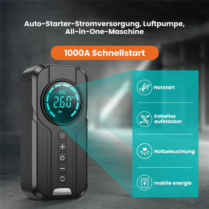 🟩Seurico™ Smart Multi-Zweck-Luftkompressor - Starthilfen - Batteriesysteme